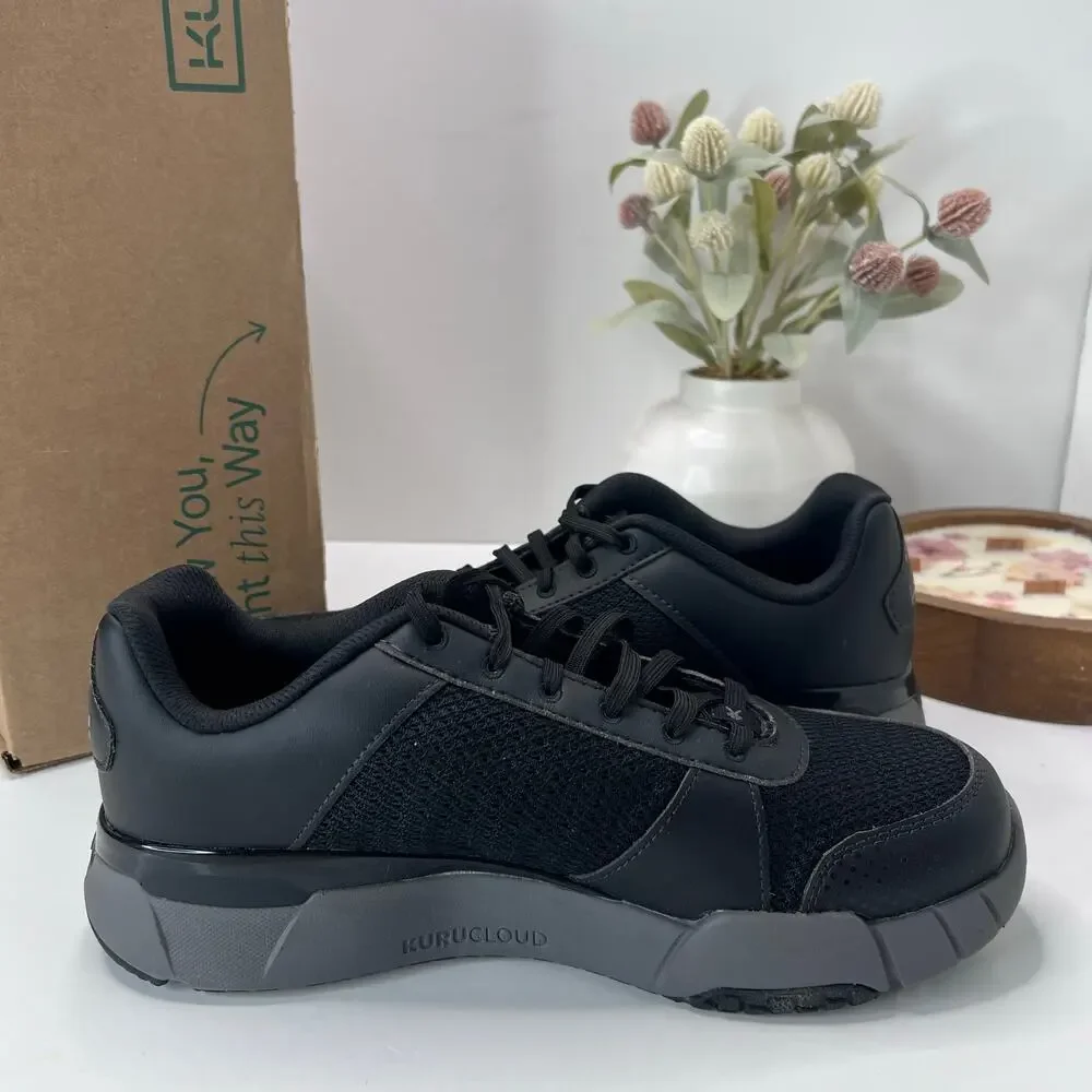 Kuru Quantum 2.0 Walking Comfort Sneaker Jet Black/Slate Gray Men 10 W Tried On